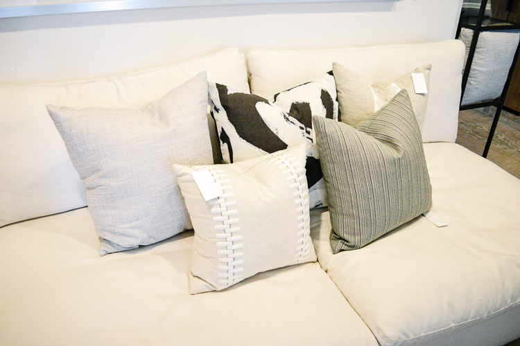 Cream Detailed Throw Pillow