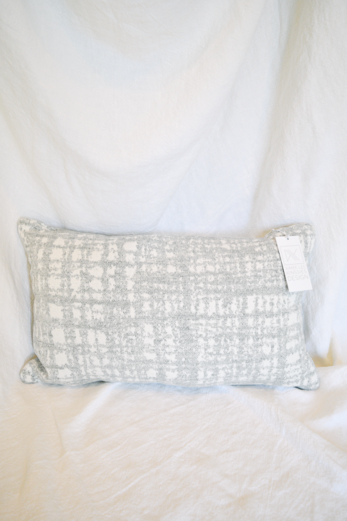 Abstract Lined Grey Throw Pillow